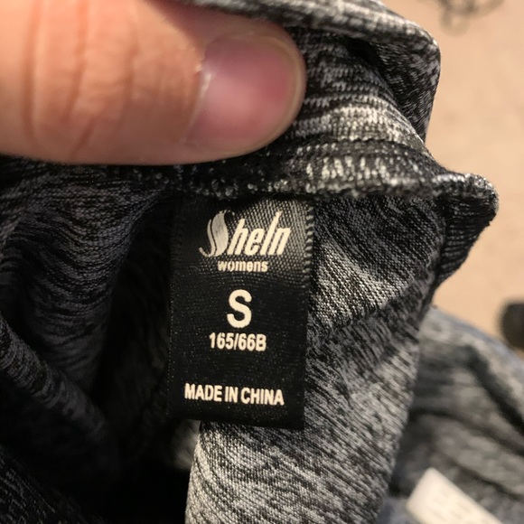 Grey Mesh Shein Leggings - Picture 3 of 3